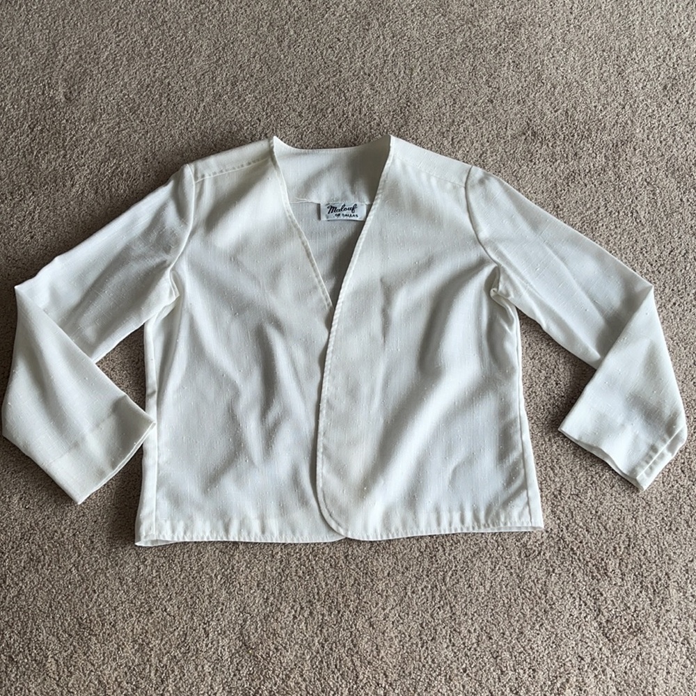 Genuine Vintage Simple White Blazer